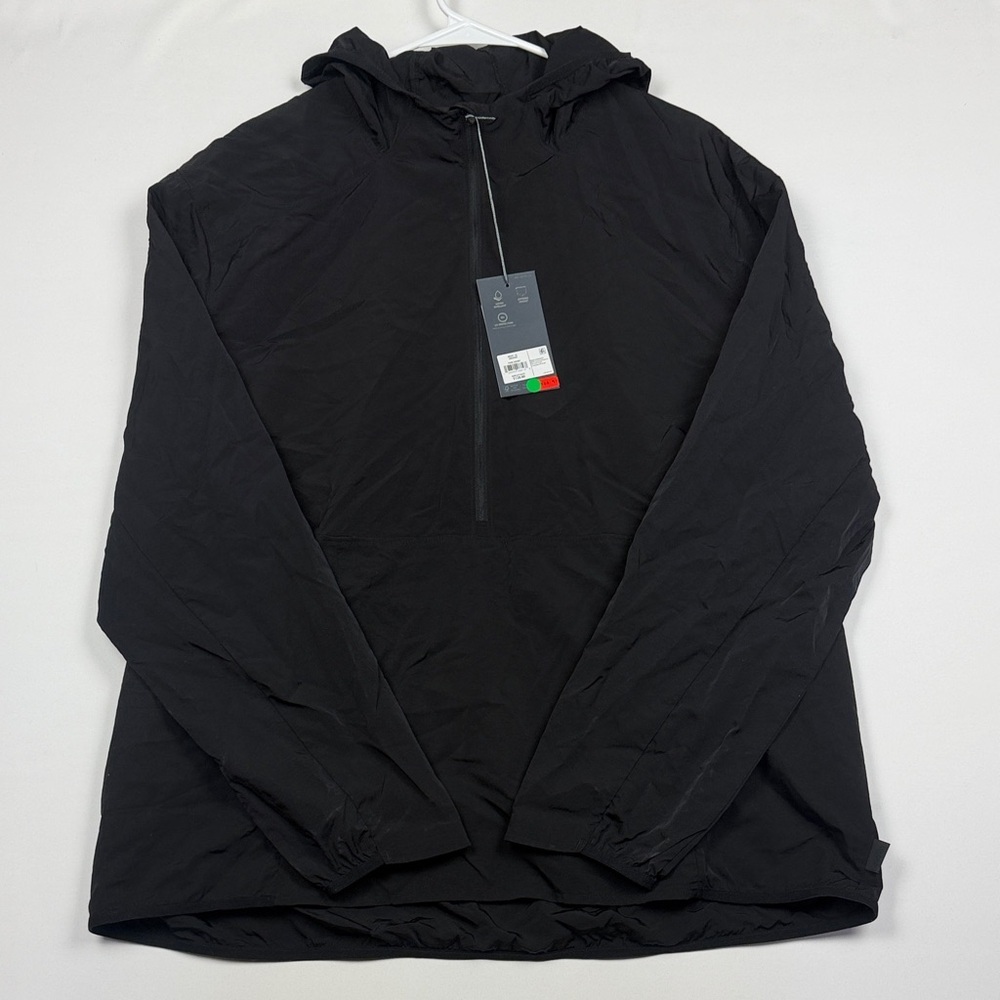 Men's Black Windbreaker Jacket XL NWT
